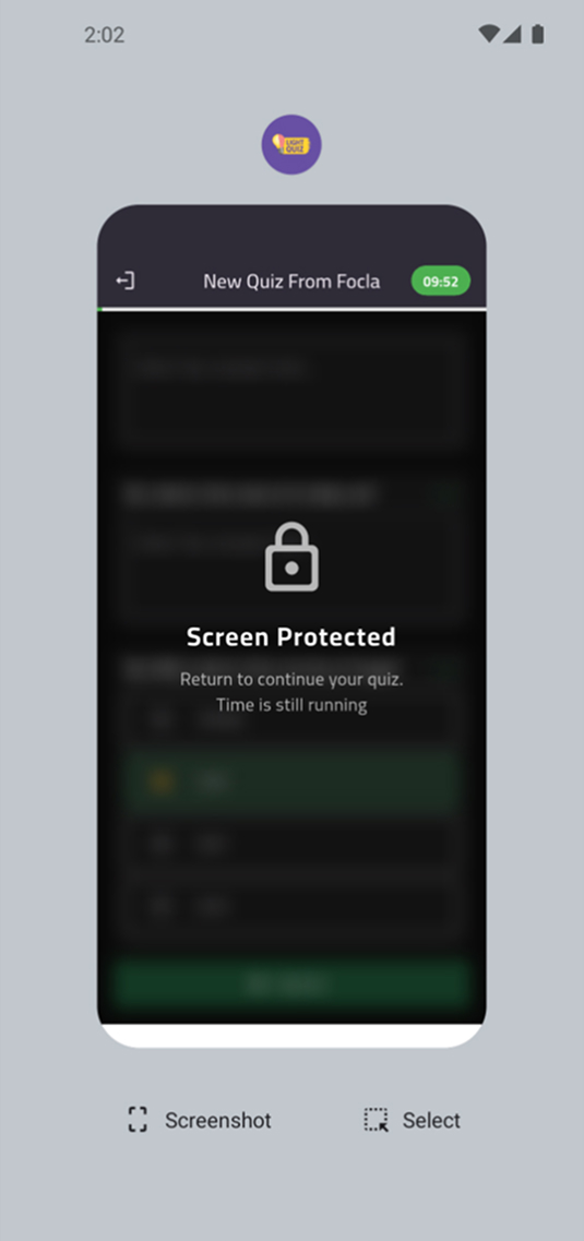 Protected Content Screen