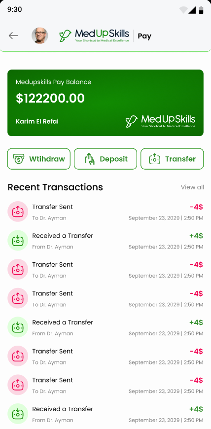 Wallet Screen