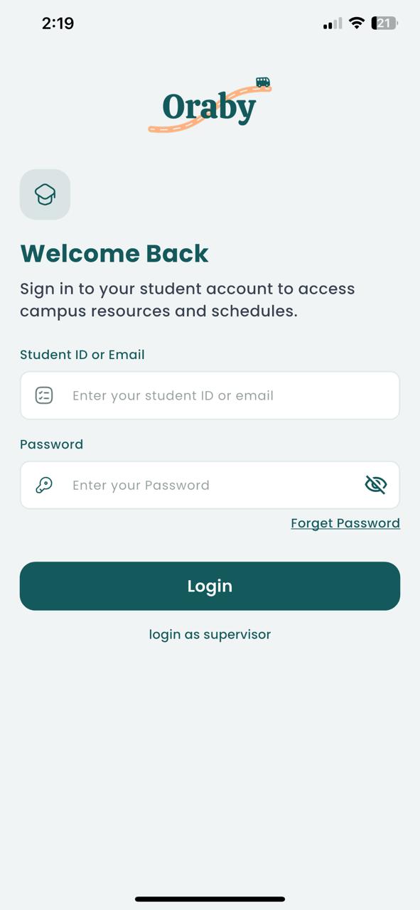 Login Screen